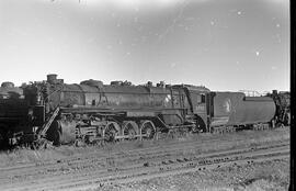 Great Northern Steam Locomotive 2552 at Superior, Wisconsin in 1958.