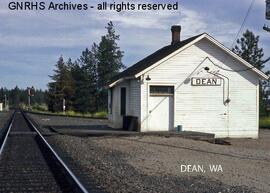 Great Northern Depot at Dean, Washington, undated