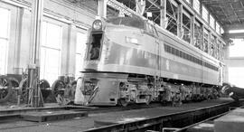 Great Northern Electric Locomotive 5019 at Appleyard, Washington, undated