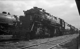 Great Northern Steam Locomotive 2023 at Superior, Wisconsin in 1959.