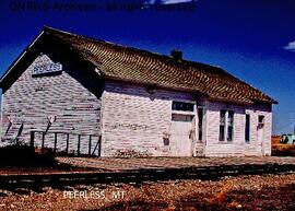 Great Northern Depot at Peerless, Montana, undated