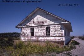 Great Northern Depot at Augusta, Montana, undated