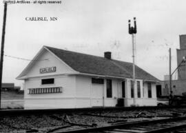 Great Northern Depot at Carlisle, Minnesota, undated