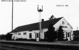 Great Northern Depot at Bagley, Minnesota, undated