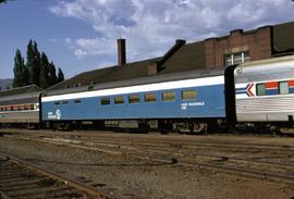 Great Northern Railway Passenger Car 1151 at Wenatchee, Washington in 1974.