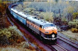 Great Northern Diesel Locomotive 317A at Carlton, Minnesota, 1967