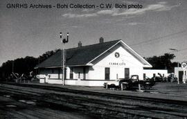 Great Northern Depot at Clara City, Minnesota, 1969