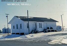 Great Northern Depot at Michigan, North Dakota, undated