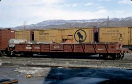 Great Northern Railway MOW X5986, Work gondola at Wenatchee, Washington in 1972.