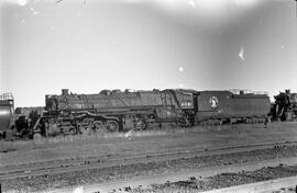 Great Northern Steam Locomotive 2021 at Superior, Wisconsin in 1958.