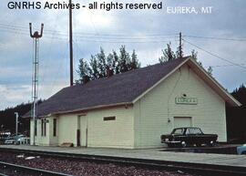 Great Northern Depot at Eureka, Montana, undated