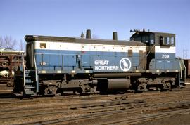 Great Northern Railway 209 at Minneapolis, Minnesota in 1969.