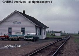 Great Northern Depot at Noonan, North Dakota, undated