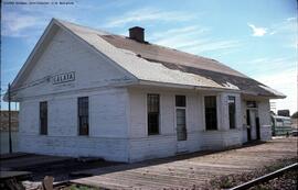 Great Northern Depot at Galata, Montana, 1976