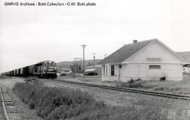 Great Northern Depot at Reserve, Montana, 1993