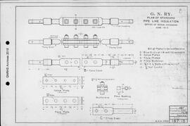 Great Northern Railway Standard Signal Plans; Insulation, Pipe Line, 1913