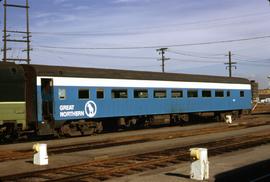 Great Northern Railway Passenger Car 1117 at Seattle, Washington in 1973.