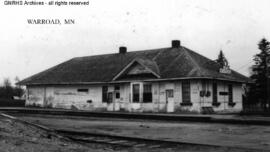 Great Northern Depot at Warroad, Minnesota, undated