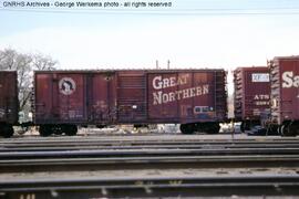 Great Northern Boxcar 13487 at Albuquerque, New Mexico, 1981