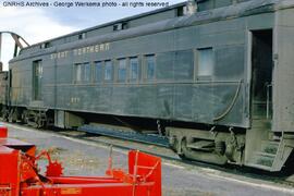 Great Northern Passenger Car 577 at Lewistown, Montana, 1965