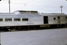 Great Northern Railway Rail motor car 2350 at Great Falls, Montana in 1968.