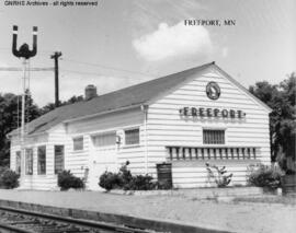 Great Northern Depot at Freeport, Minnesota, undated