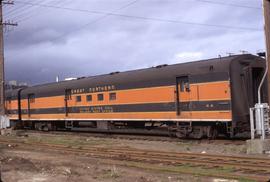 Great Northern Railway Postal Car 44, Railway Post Office Car at Seattle, Washington in 1972.