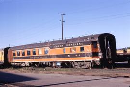 Great Northern Railway Passenger Car 1295 at Spokane, Washington in 1972.