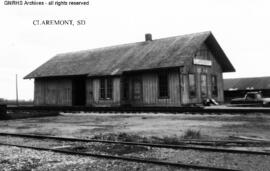 Great Northern Depot at Claremont, South Dakota, undated