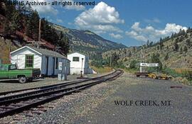 Great Northern Depot at Wolf Creek, Montana, undated