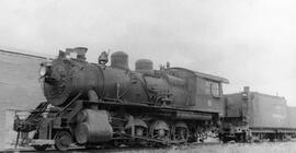 City of Portland Steam Locomotive 6 at Prineville, Oregon, 1955