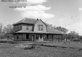 Great Northern Depot at Wentworth, South Dakota, undated