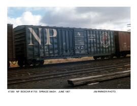 Northern Pacific Freight Car Number 1755, Sprague, Washington, 1967