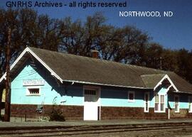 Great Northern Depot at Northwood, North Dakota, undated