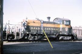 Great Northern Railway 82 at Great Falls, Montana in 1969.