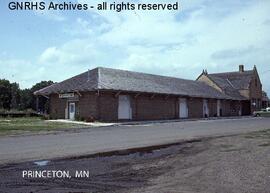 Great Northern Depot at Princeton, Minnesota, undated