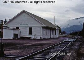Great Northern Depot at Northport, Washington, undated