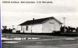 Great Northern Depot at Kennedy, Minnesota, 1969