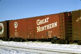 Great Northern Railway Box car 18425, at Wenatchee, Washington in 1971.