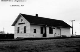 Great Northern Depot at Edinburg, North Dakota, undated