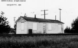 Great Northern Depot at Duquette, Minnesota, undated