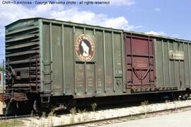 Great Northern Boxcar 138184 at Boulder, Colorado, 1973