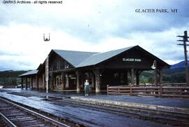 Great Northern Depot at Glacier Park, Montana, undated