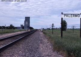 Great Northern Station Sign at Palermo, North Dakota, undated