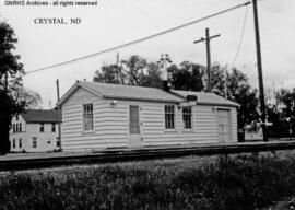 Great Northern Depot at Crystal, North Dakota, undated