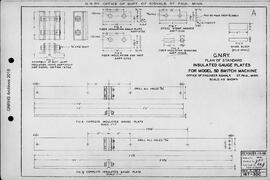 Great Northern Railway Standard Signal Plans; Gauge Plates, Insulated - Butt Joint, 1957