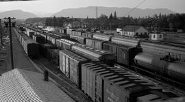 Great Northern Railroad Yard at Whitefish, Montana, undated