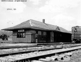 Great Northern Depot at Sinai, South Dakota, undated