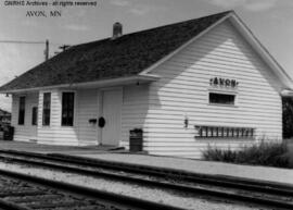 Great Northern Depot at Avon, Minnesota, undated