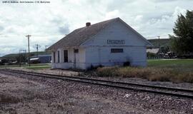 Great Northern Depot at Reserve, Montana, 1993